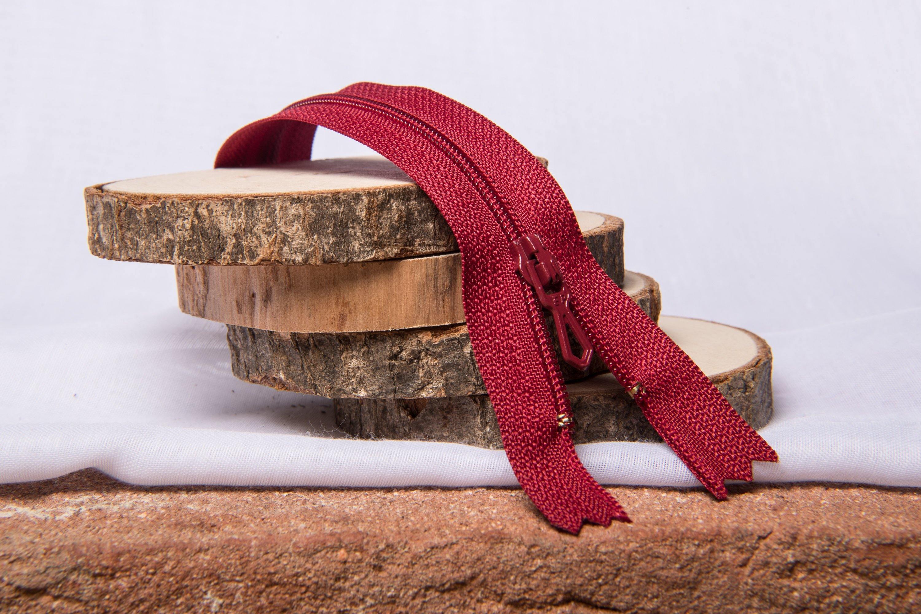 Fermeture Eclair Spirale ROUGE - Non Séparable Z51 853 - L'atelier de Gaspard et Léonie