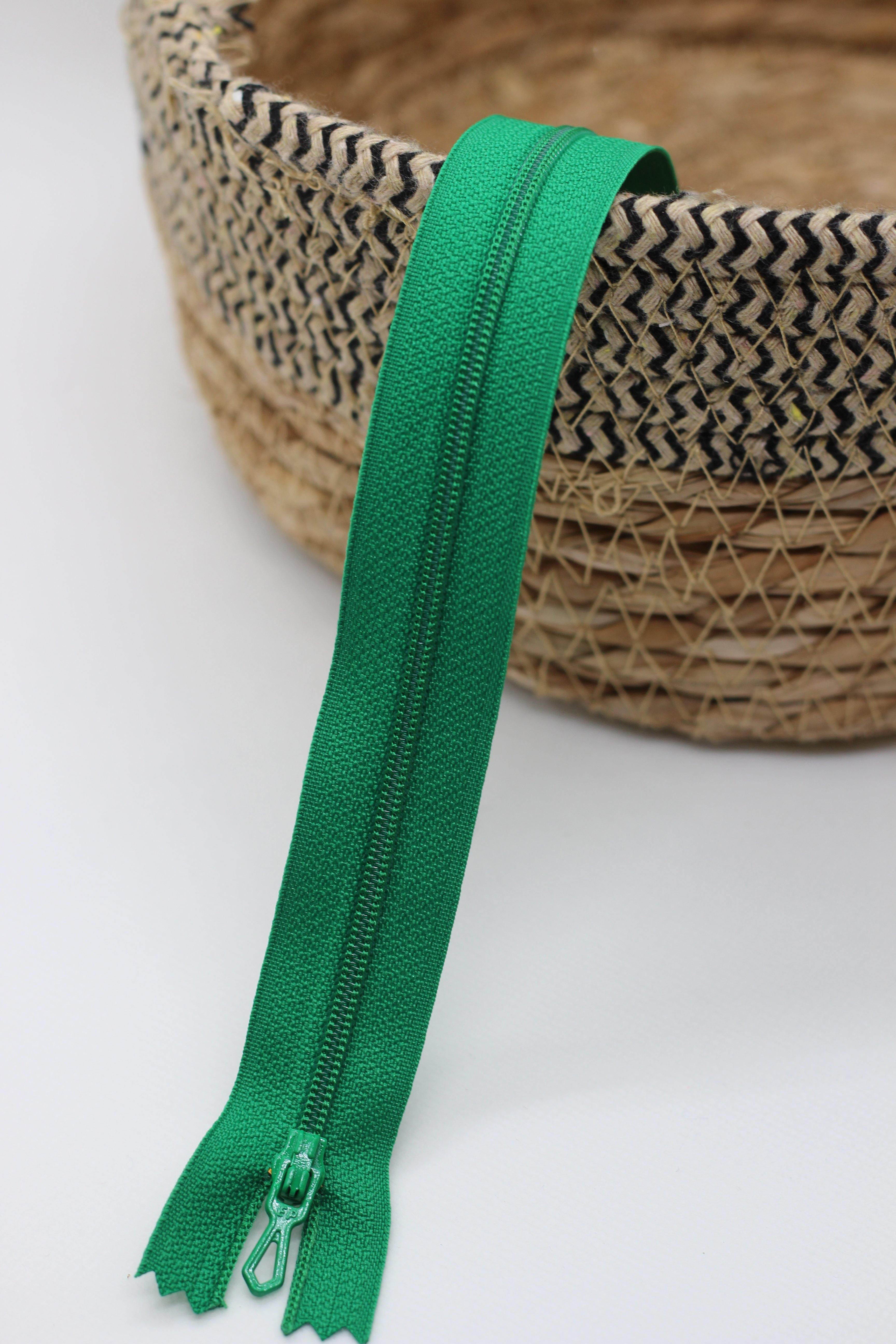 Fermeture Eclair Spirale VERT - Non Séparable Z51 721 - L'atelier de Gaspard et Léonie