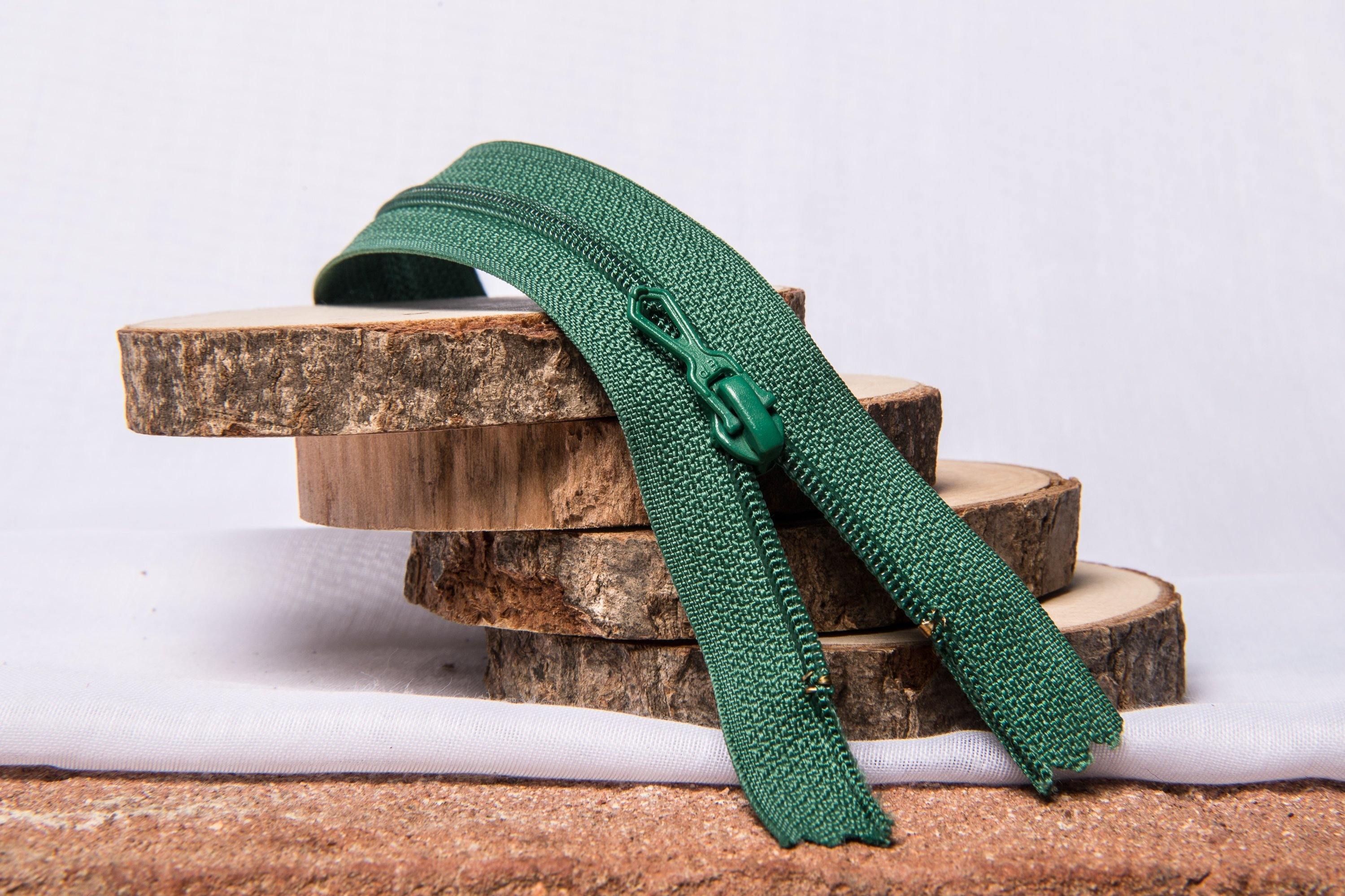 Fermeture Eclair Spirale Vert- Non Séparable Z51 750 - L'atelier de Gaspard et Léonie