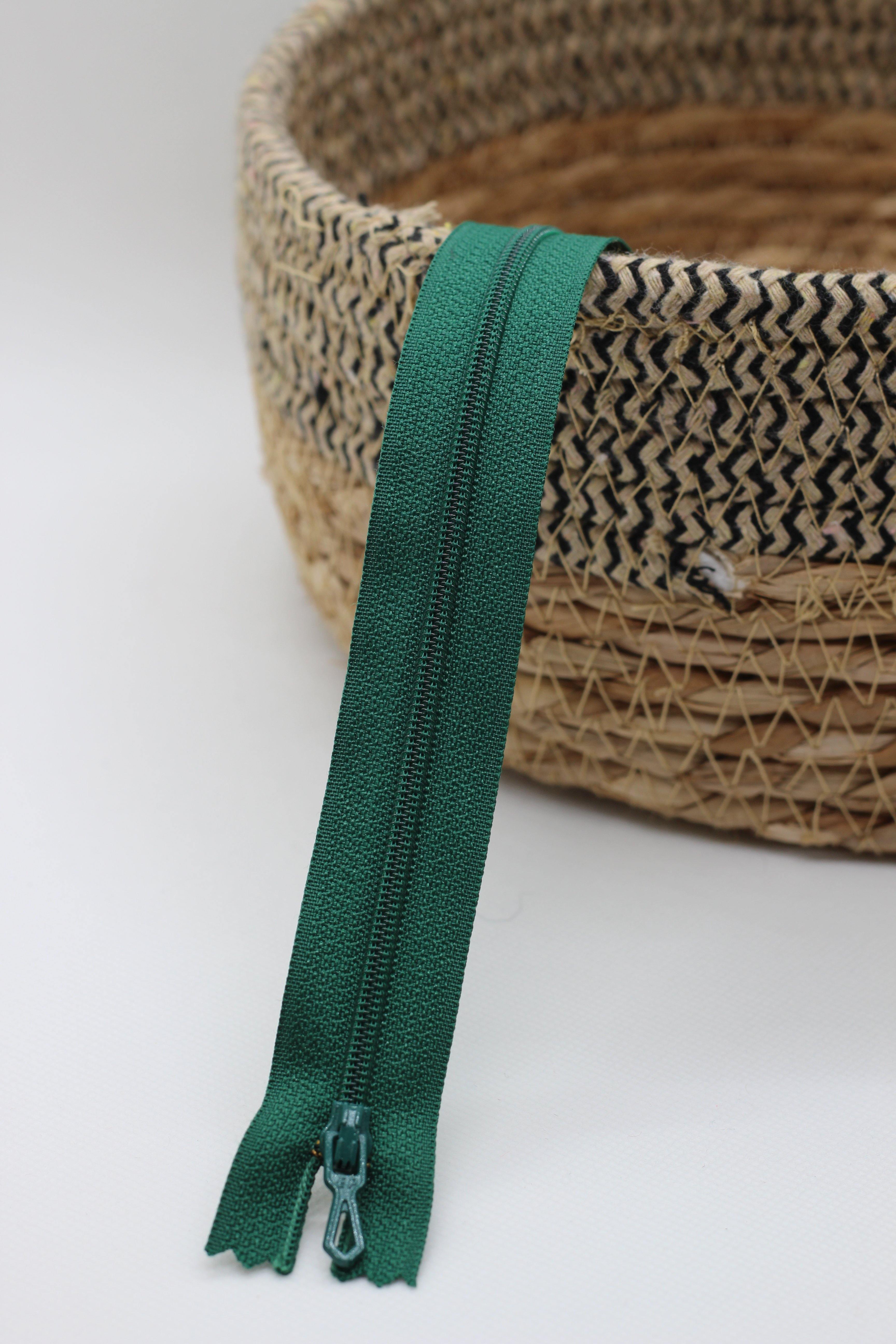 Fermeture Eclair Spirale VERT - Non Séparable Z51 771 - L'atelier de Gaspard et Léonie