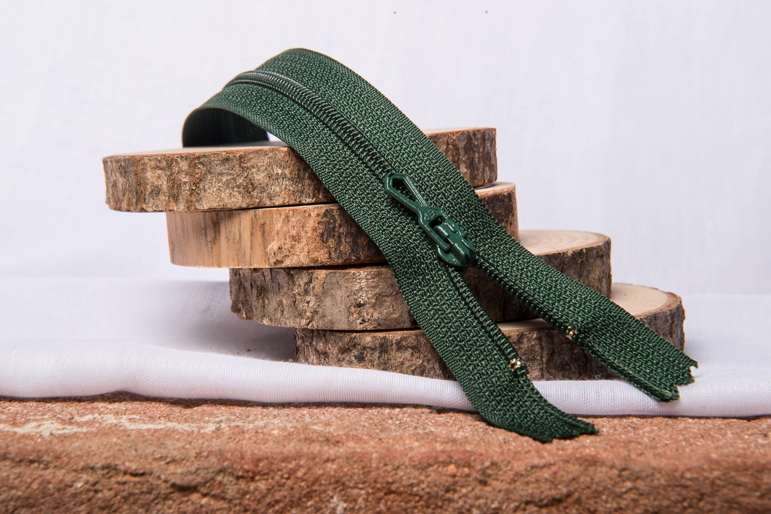 Fermeture Eclair Spirale VERT - Non Séparable Z51 790 - L'atelier de Gaspard et Léonie