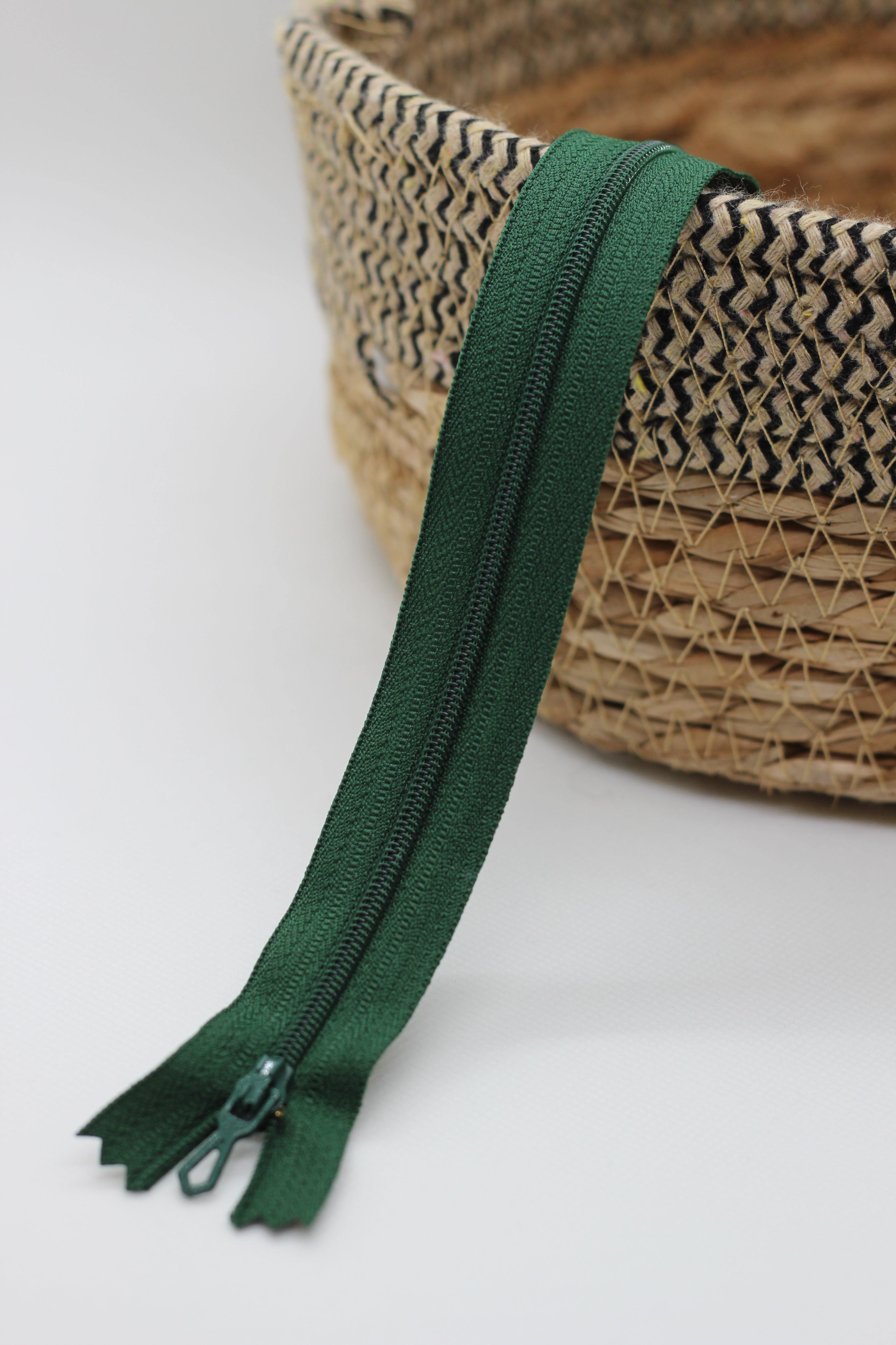 Fermeture Eclair Spirale VERT - Non Séparable Z51 790 - L'atelier de Gaspard et Léonie