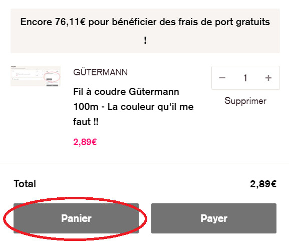 Fil à coudre Gütermann 100m - La couleur qu'il me faut !! Mercerie Gütermann | Gaspard et Léonie Tissus Mercerie Toulouse