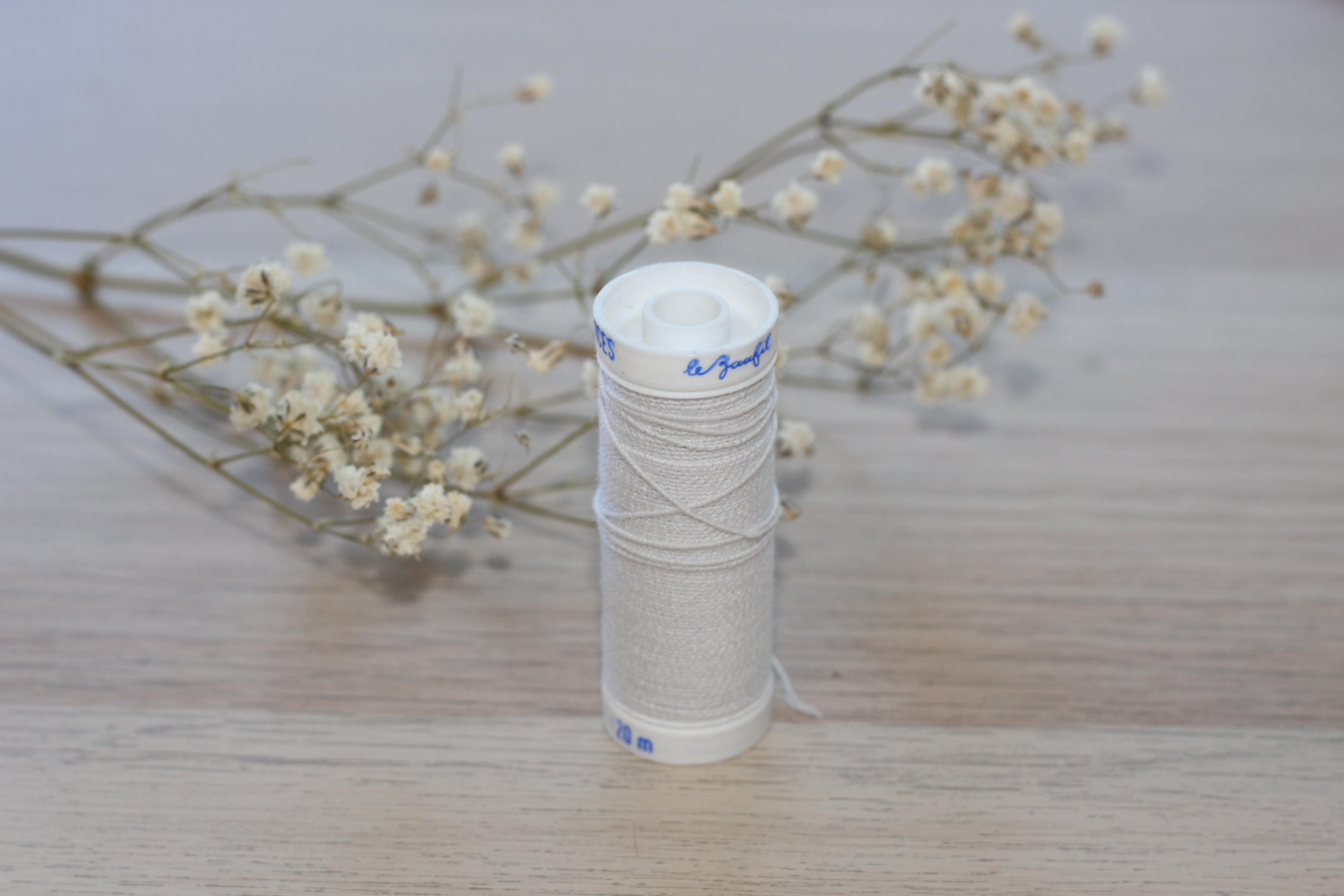 Fil élastique Lastex pour fronces Blanc - L'atelier de Gaspard et Léonie