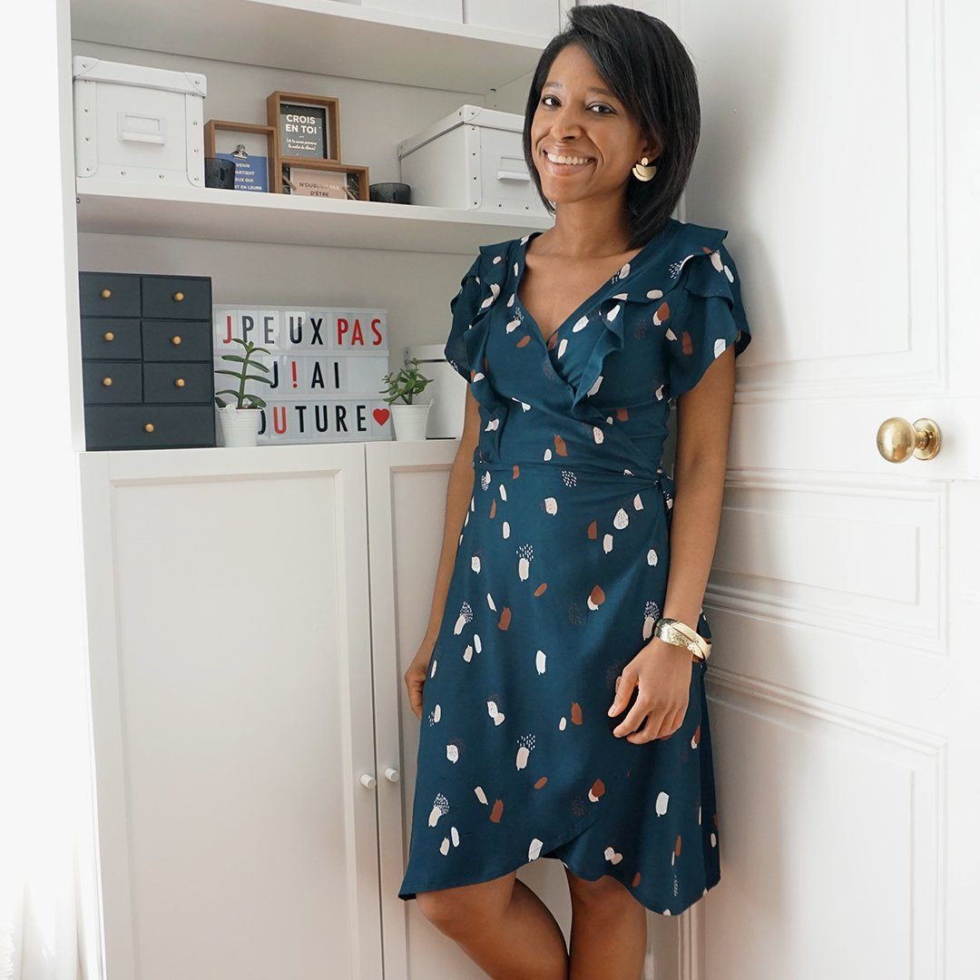 FLEURETTE robe patron de couture pochette Patron de couture Les lubies de Cadia | Gaspard et Léonie Tissus Mercerie Toulouse