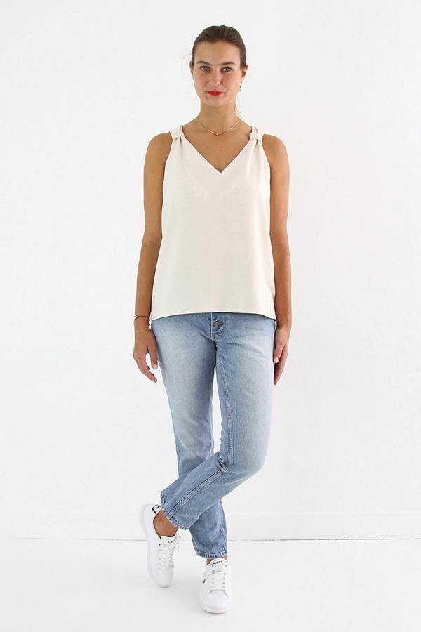 GAÏA Haut sans manches Patron de couture pochette - L'atelier de Gaspard et Léonie