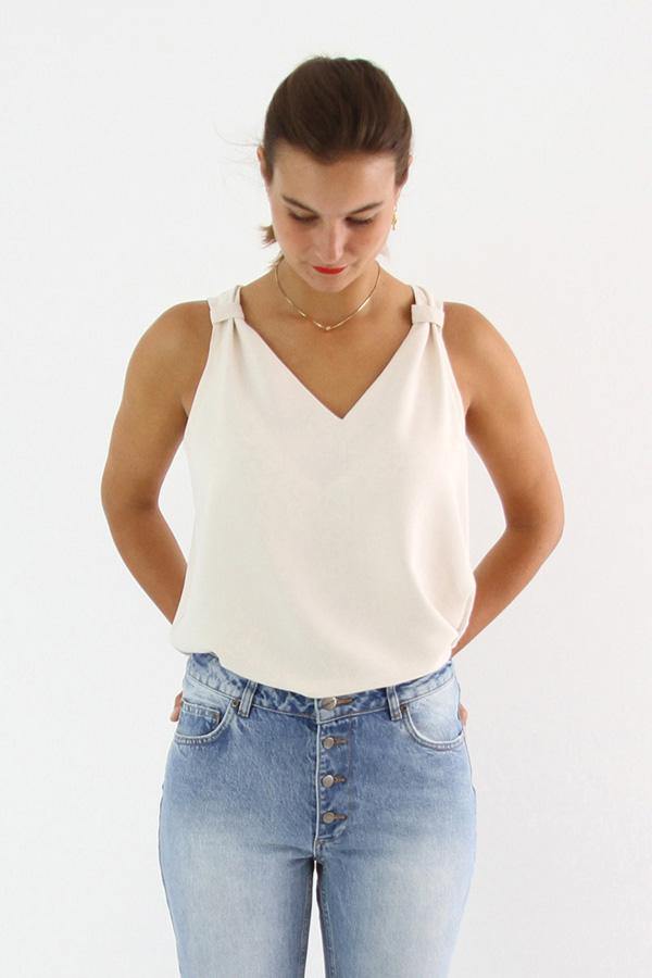 GAÏA Haut sans manches Patron de couture pochette - L'atelier de Gaspard et Léonie