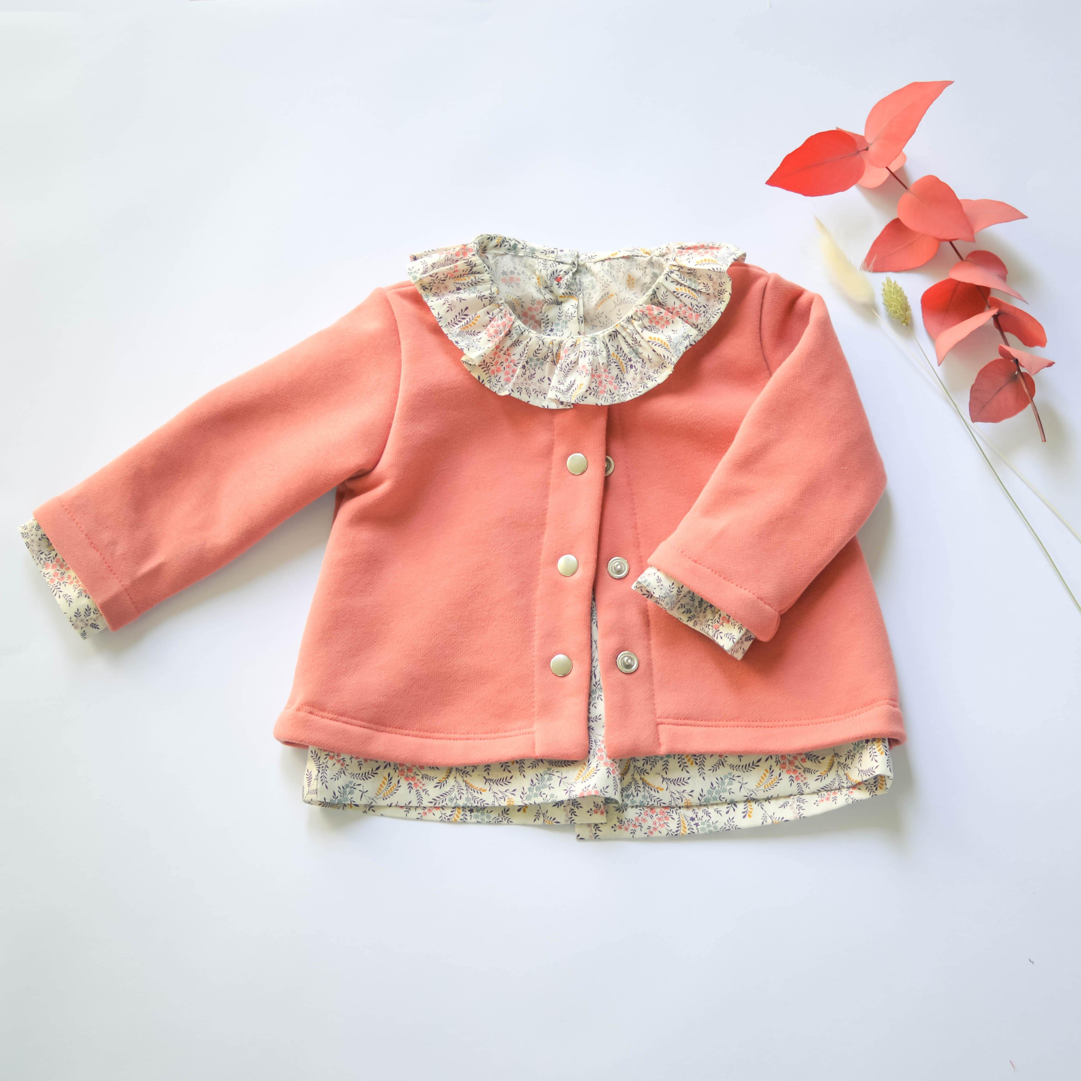 Gilet Baby et Mini MONCEAU Patron de couture Pochette - L'atelier de Gaspard et Léonie