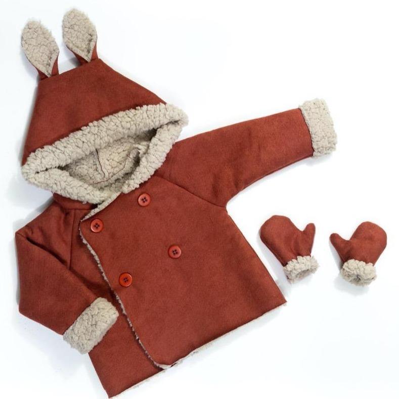 GRAND’OURSE KIDS Gilet Veste Peignoir Imperméable Mixte patron de couture pochette - L'atelier de Gaspard et Léonie