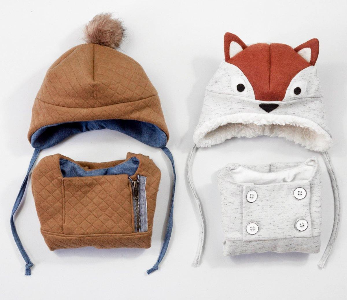 HUGO Ensemble Sweat et bonnet Patron de couture pochette - L'atelier de Gaspard et Léonie