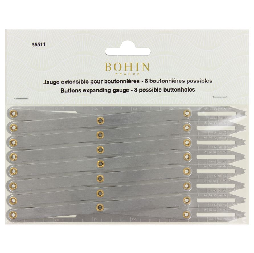 Jauge extensible pour boutonnières - BOHIN Mercerie Bohin | Gaspard et Léonie Tissus en ligne et Mercerie à Toulouse