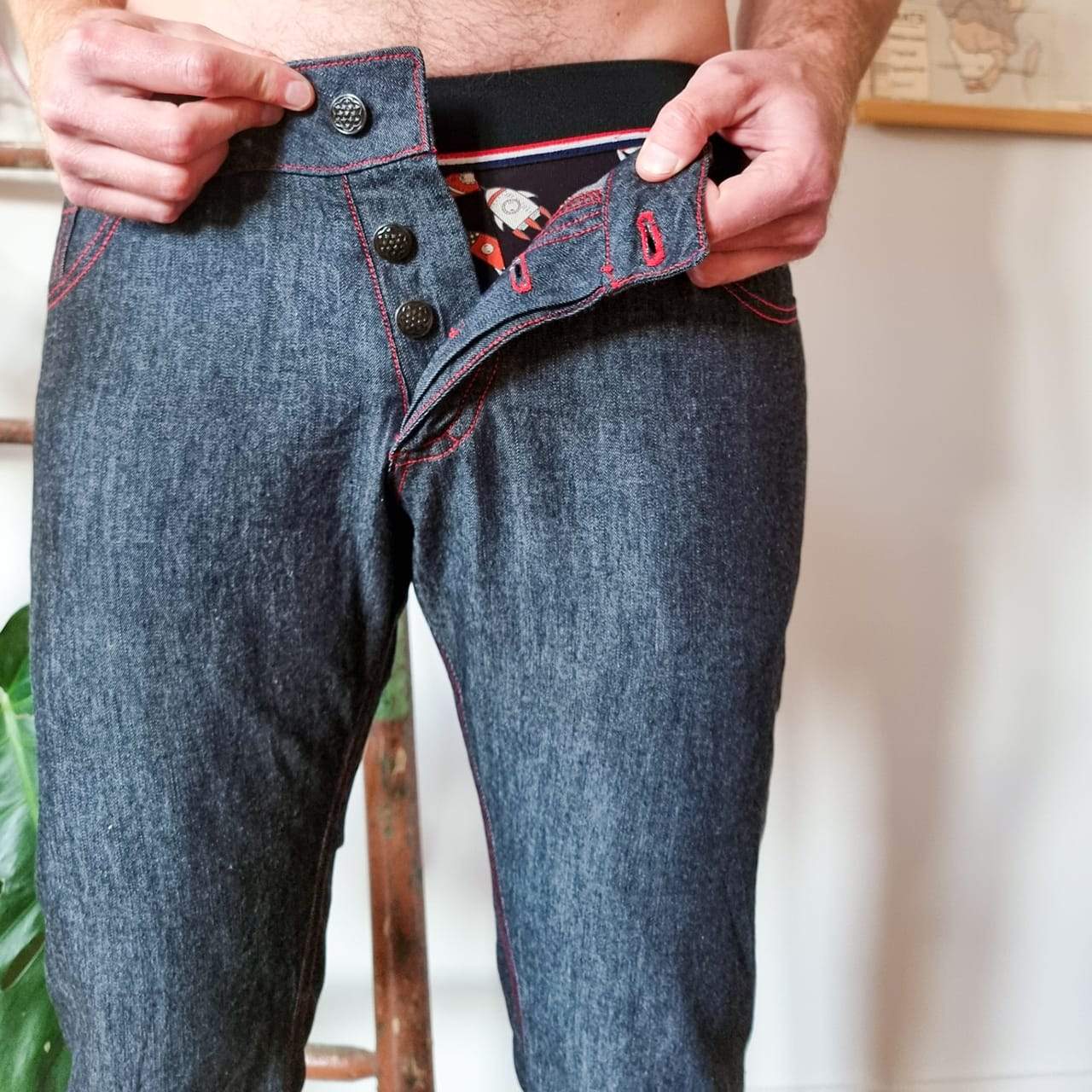 Jeans LE BAD BOY Patron de couture pochette - Les Beaux Gosses Patron de couture LES BEAUX-GOSSES | Gaspard et Léonie Tissus en ligne et Mercerie à Toulouse