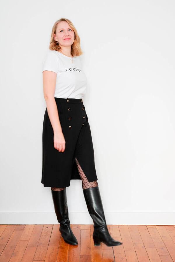 JULIE Jupe portefeuille Patron de couture pochette - L'atelier de Gaspard et Léonie