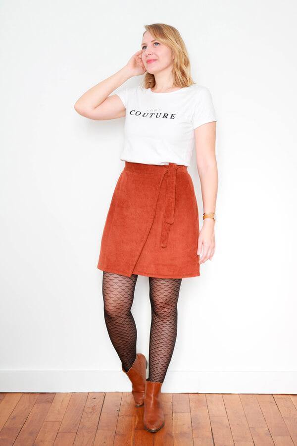 JULIE Jupe portefeuille Patron de couture pochette - L'atelier de Gaspard et Léonie