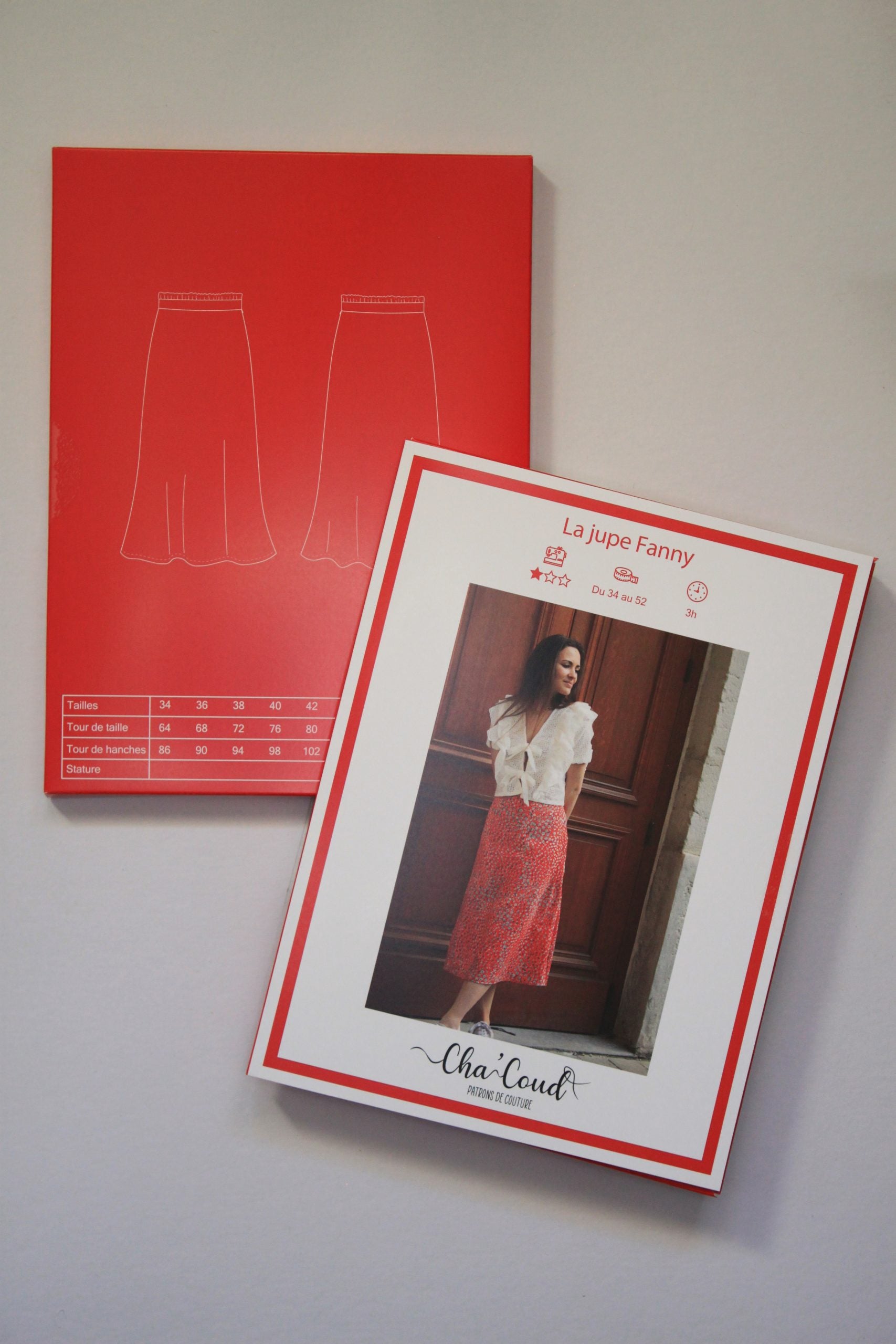 Jupe FANNY Femme - Patron de couture pochette - CHA'COUD Patron de couture Cha'Coud | Gaspard et Léonie Tissus en ligne et Mercerie à Toulouse