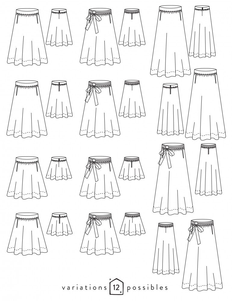 Jupe femme ARPEGE Patron de couture pochette - Atelier SCÄMMIT Patron de couture ATELIER SCÄMMIT | Gaspard et Léonie Tissus en ligne et Mercerie à Toulouse