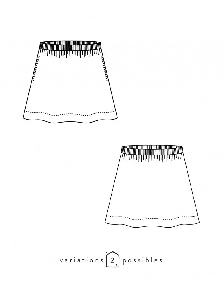Jupe femme BONJOUR Patron de couture pochette - Atelier SCÄMMIT Patron de couture ATELIER SCÄMMIT | Gaspard et Léonie Tissus en ligne et Mercerie à Toulouse