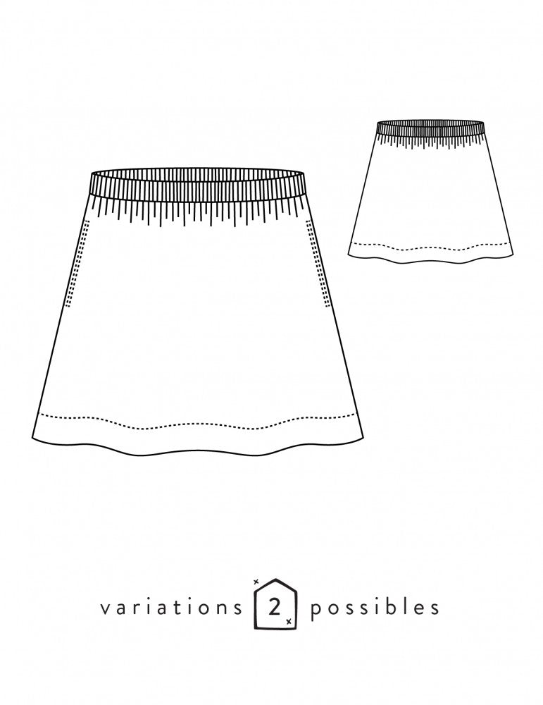 Jupe femme BONJOUR Patron de couture pochette - Atelier SCÄMMIT Patron de couture ATELIER SCÄMMIT | Gaspard et Léonie Tissus en ligne et Mercerie à Toulouse