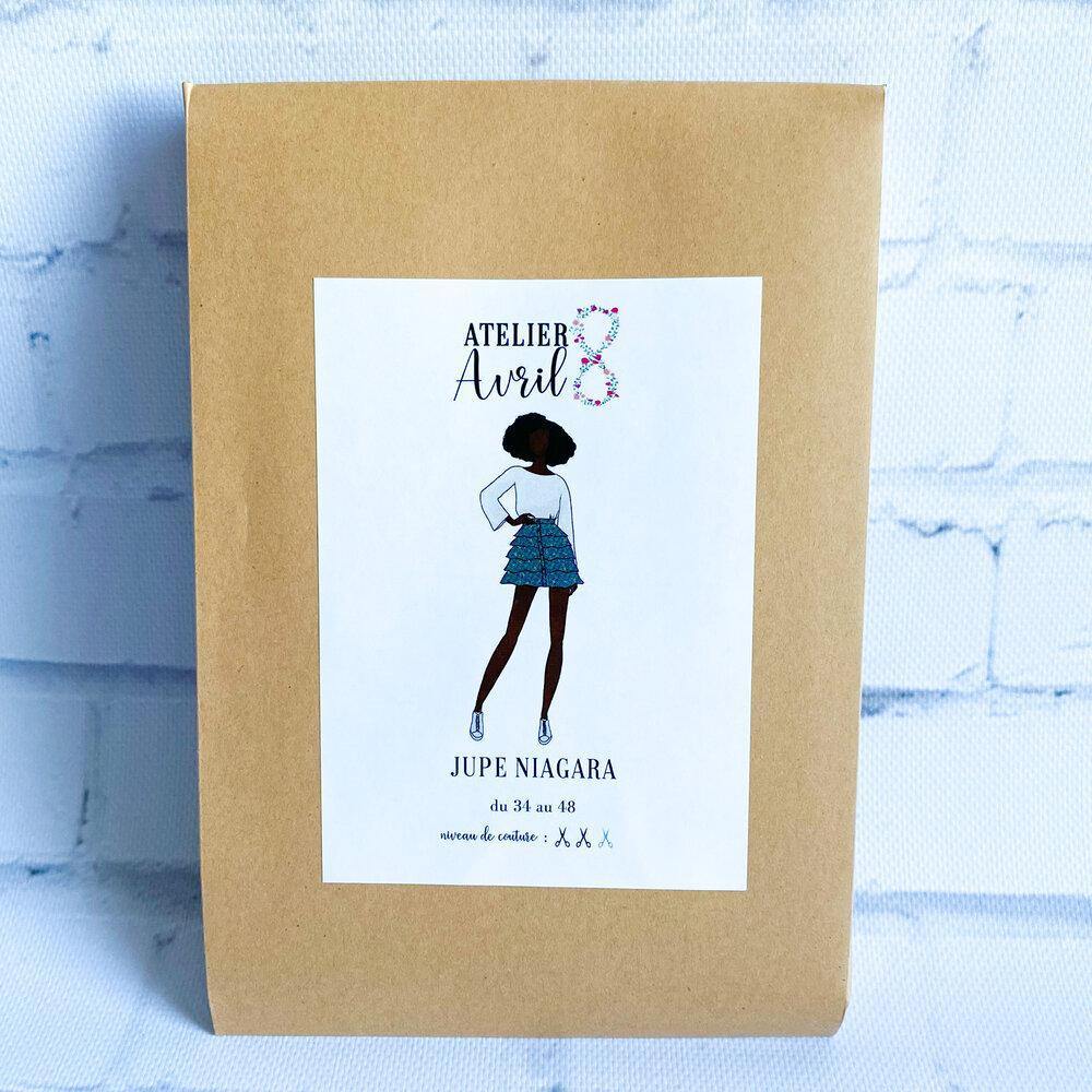 Jupe NIAGARA Patron de couture pochette - L'atelier de Gaspard et Léonie