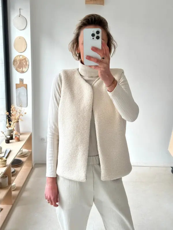 Le gilet de berger - Patron de couture pochette - MAISON ESSENTIELLE Patron de couture MAISON ESSENTIELLE | Gaspard et Léonie Tissus en ligne et Mercerie à Toulouse