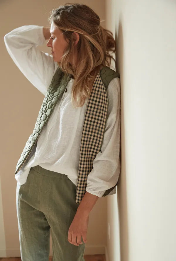 Le gilet de berger - Patron de couture pochette - MAISON ESSENTIELLE Patron de couture MAISON ESSENTIELLE | Gaspard et Léonie Tissus en ligne et Mercerie à Toulouse