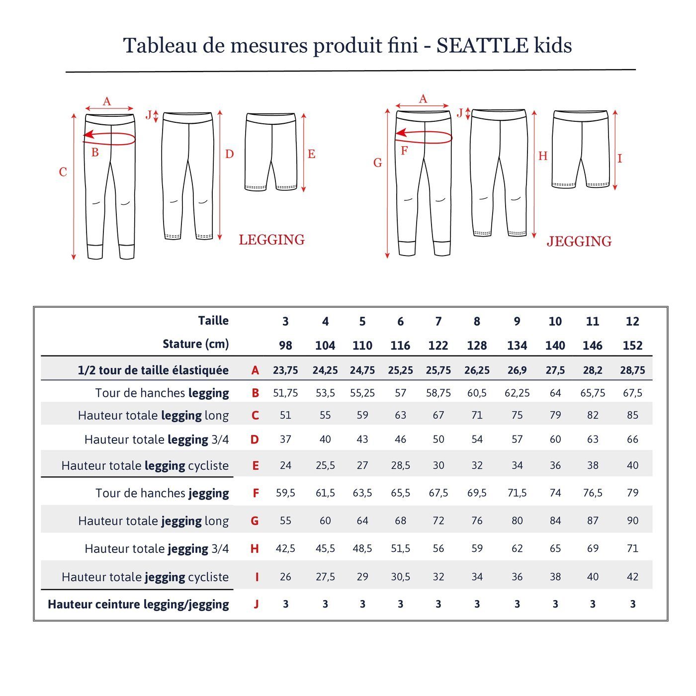 Legging SEATTLE KIDS Patron de couture pochette IKATEE Patron de couture Ikatee | Gaspard et Léonie Tissus en ligne et Mercerie à Toulouse