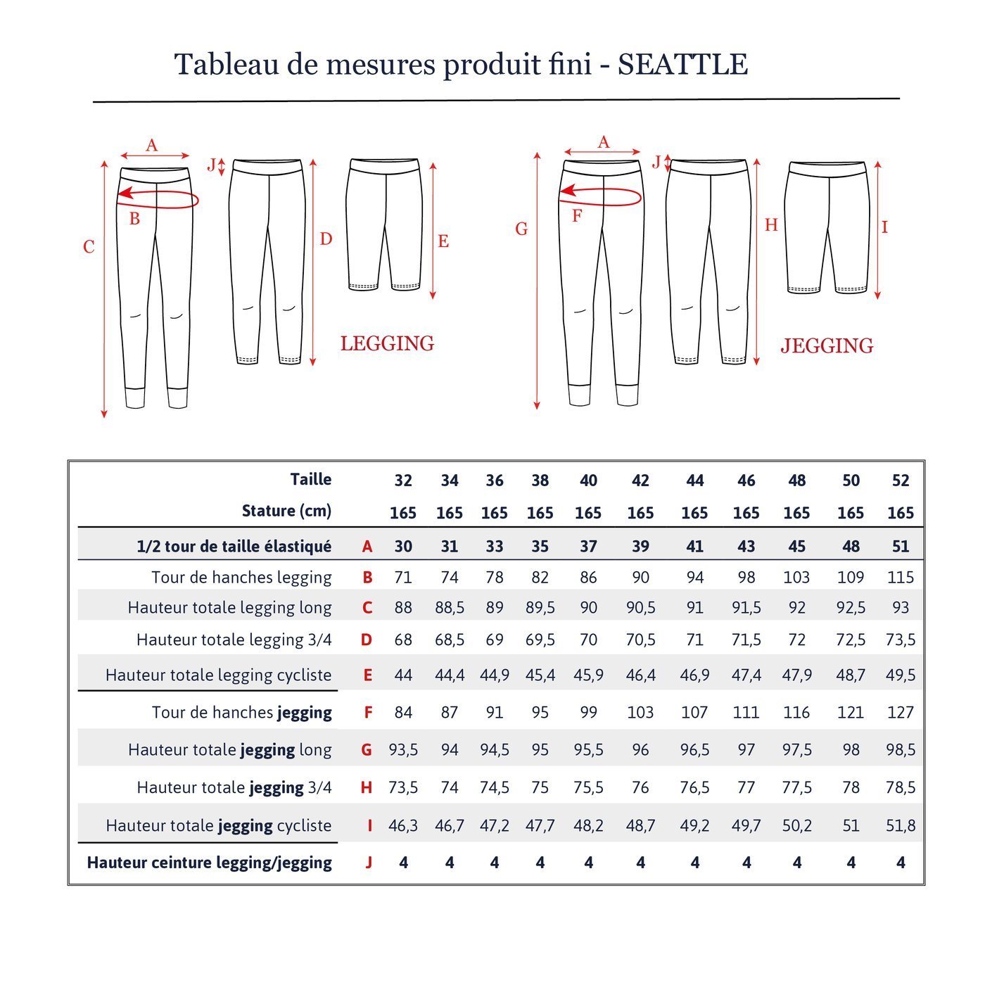 Legging SEATTLE patron de couture pochette IKATEE Patron de couture Ikatee | Gaspard et Léonie Tissus en ligne et Mercerie à Toulouse