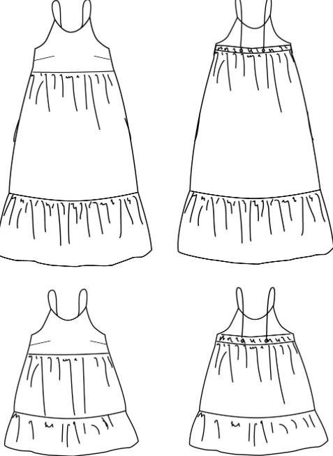 LENA Mum Robe patron de couture pochette - L'atelier de Gaspard et Léonie