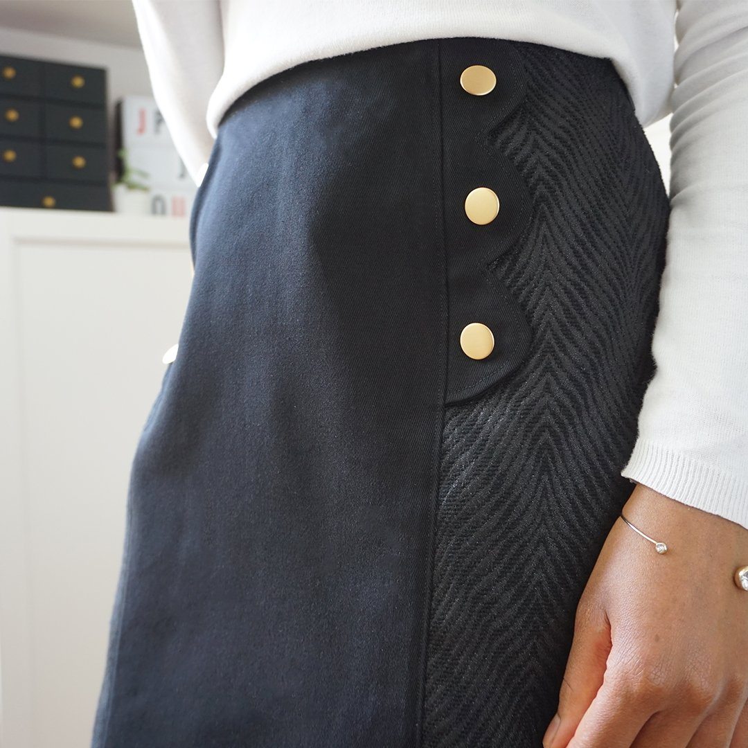 LIVIA jupe patron de couture pochette Patron de couture Les lubies de Cadia | Gaspard et Léonie Tissus Mercerie Toulouse