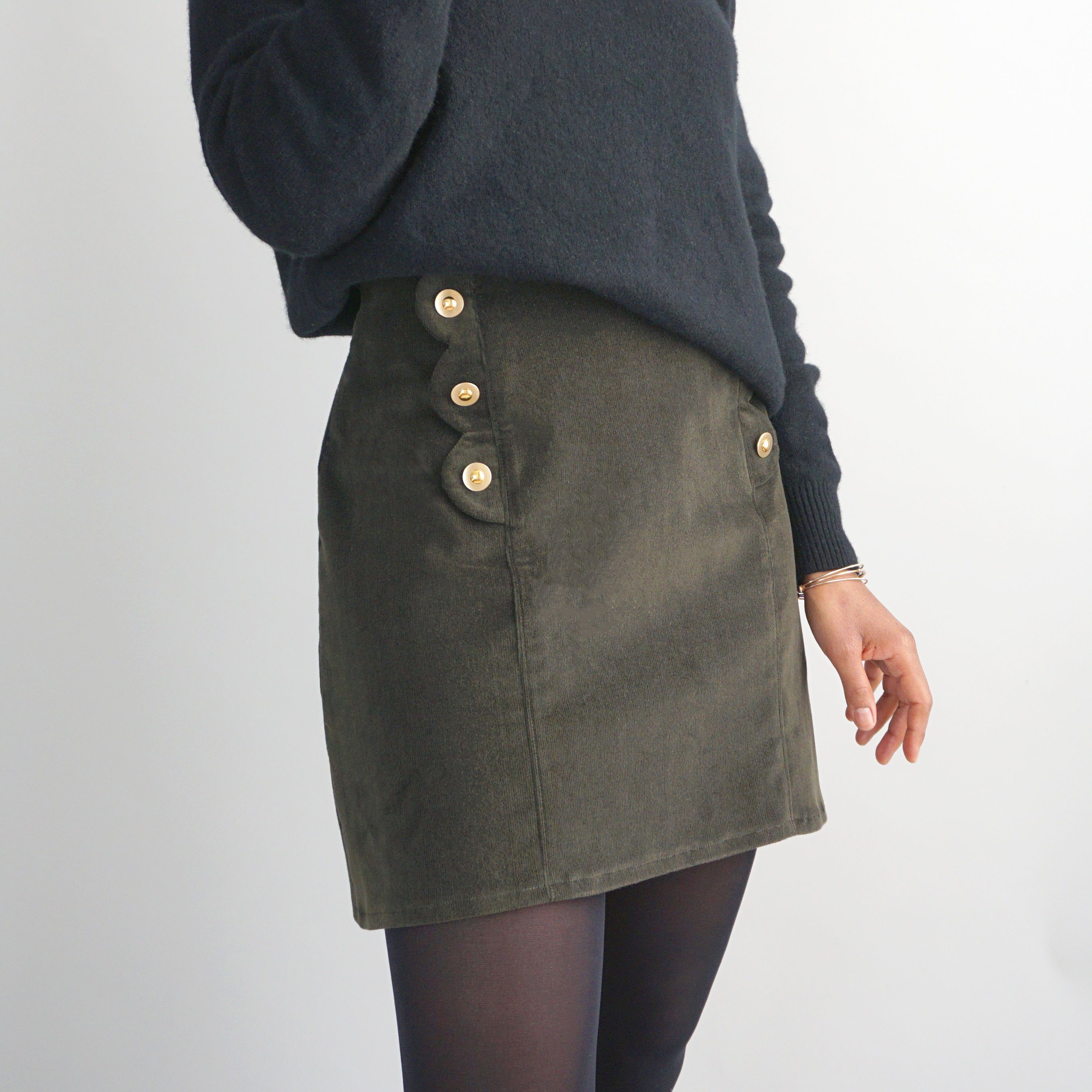 LIVIA jupe patron de couture pochette Patron de couture Les lubies de Cadia | Gaspard et Léonie Tissus Mercerie Toulouse