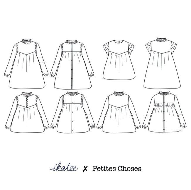 LOUISE Enfant Robe patron de couture pochette - L'atelier de Gaspard et Léonie