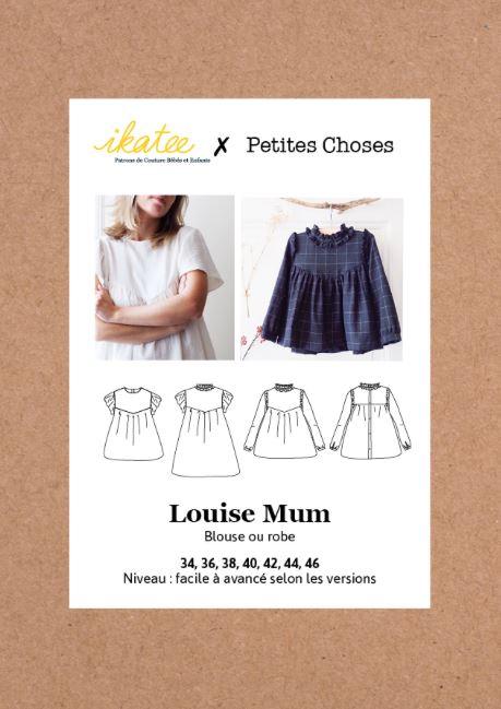 LOUISE Mum Robe patron de couture pochette - L'atelier de Gaspard et Léonie