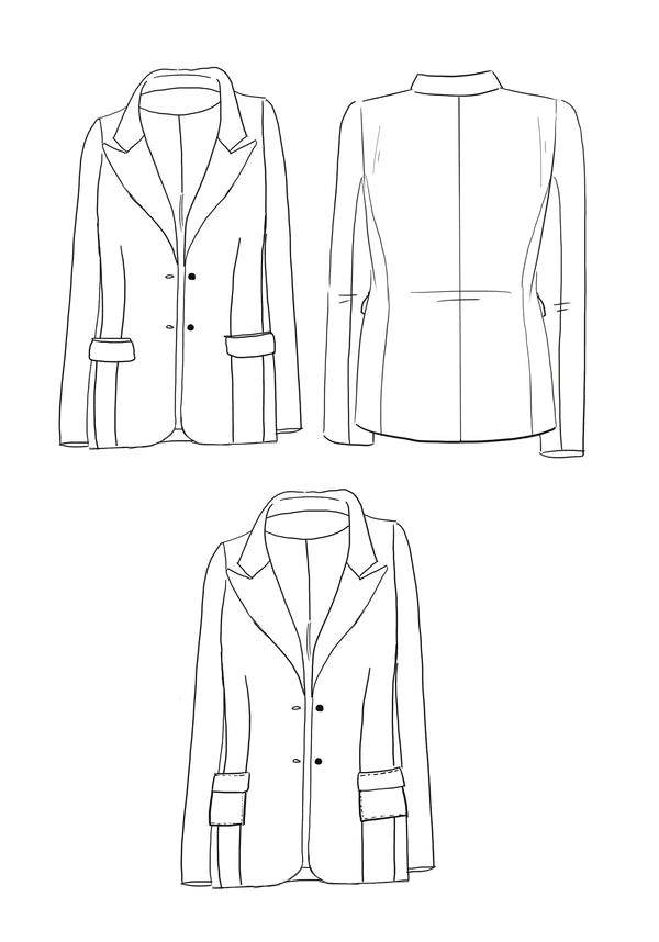 MANHATTAN veste blazer patron de couture pochette - MAISON FAUVE Patron de couture MAISON FAUVE | Gaspard et Léonie Tissus en ligne et Mercerie à Toulouse