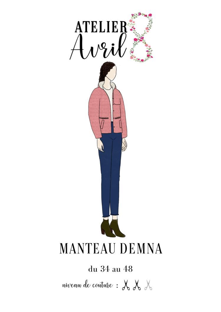 Patron de couture 8 AVRIL DEMNA | Gaspard et Léonie Mercerie Tissus Toulouse