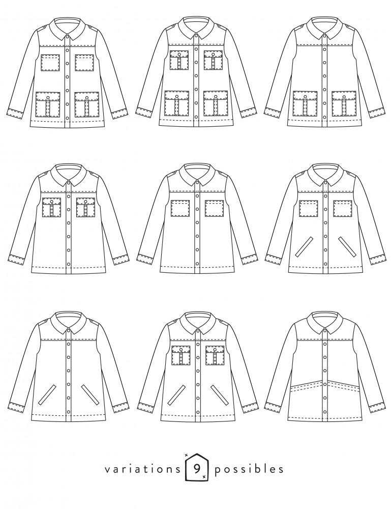 Patron de Couture Manteau SCAMMIT - TEMPO | Gaspard et Léonie Tissus MERCERIE TOULOUSE