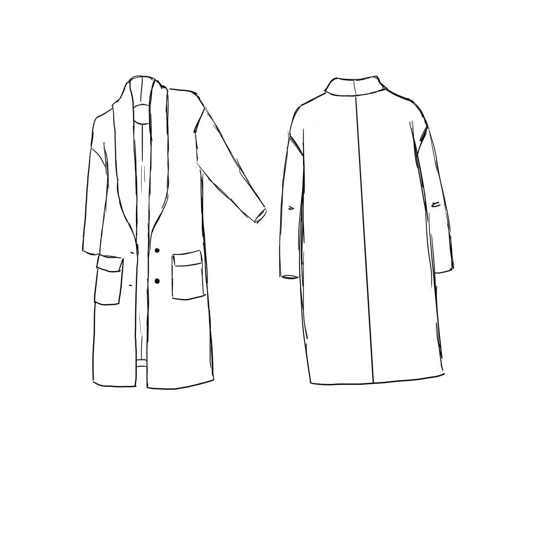 Manteau PAM Patron de couture Pochette Patron de couture MAISON FAUVE | Gaspard et Léonie Tissus Mercerie Toulouse