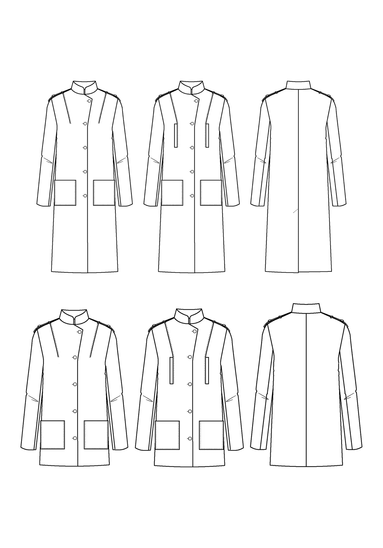 Manteau TIGRIS patron de couture pochette - MAISON FAUVE Patron de couture MAISON FAUVE | Gaspard et Léonie Tissus en ligne et Mercerie à Toulouse