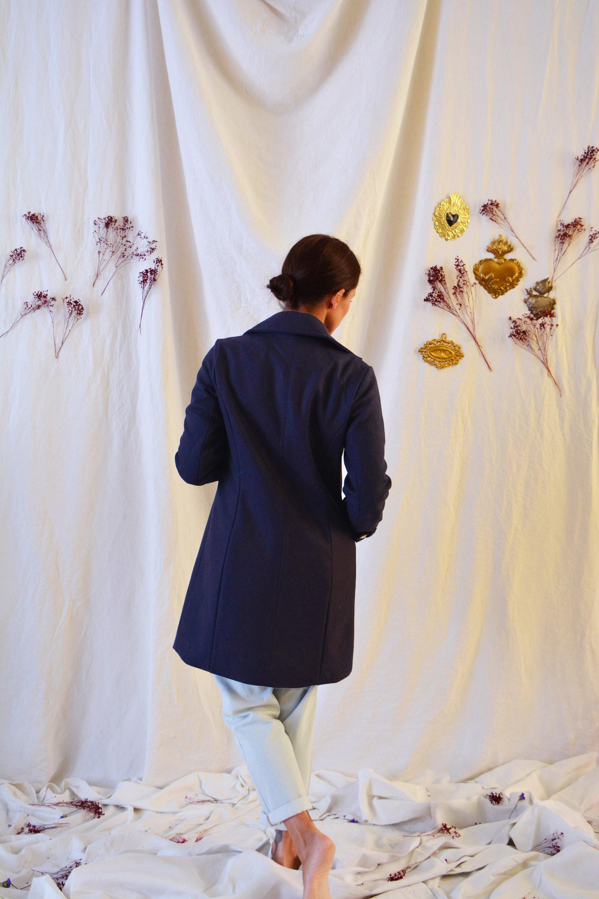 Manteau/Trench TSAR Patron de couture Pochette - L'atelier de Gaspard et Léonie