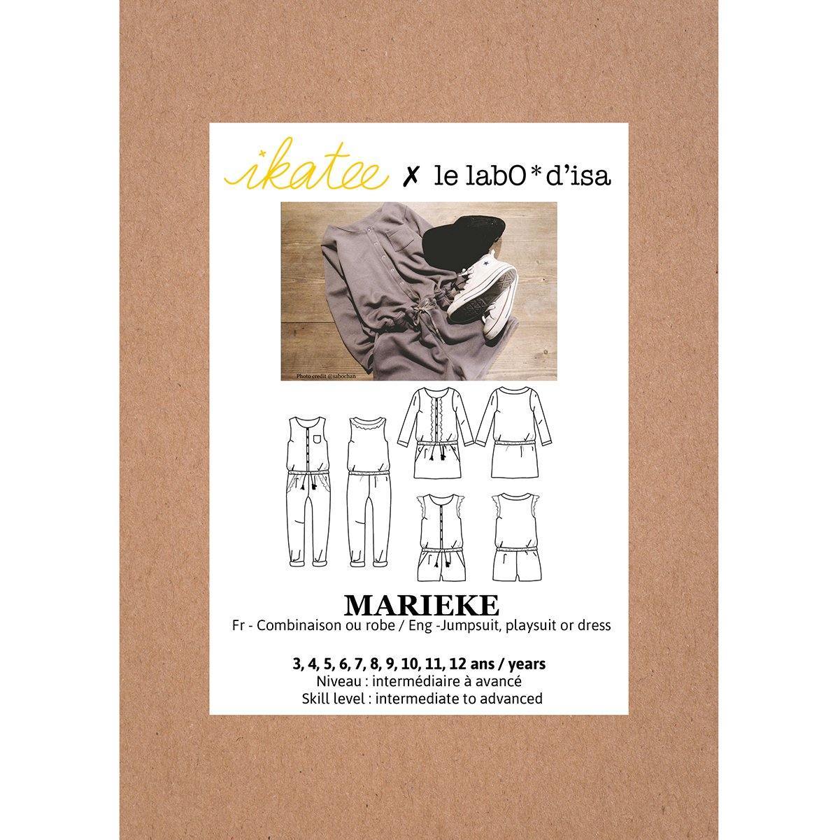 MARIEKE Combi-Pantalon/Short ou robe Patron de couture pochette - L'atelier de Gaspard et Léonie