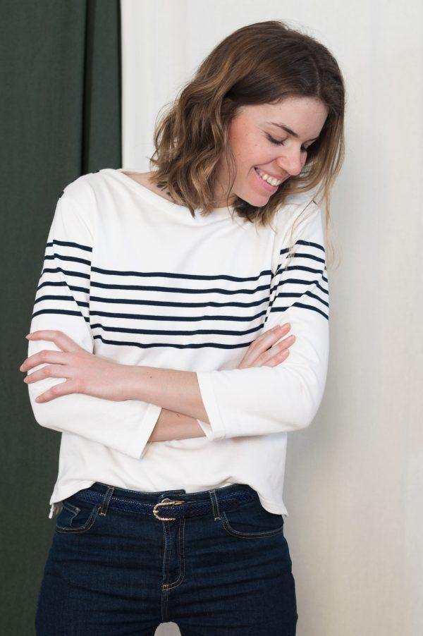 Marinière PONT-NEUF patron de couture pochette - L'atelier de Gaspard et Léonie