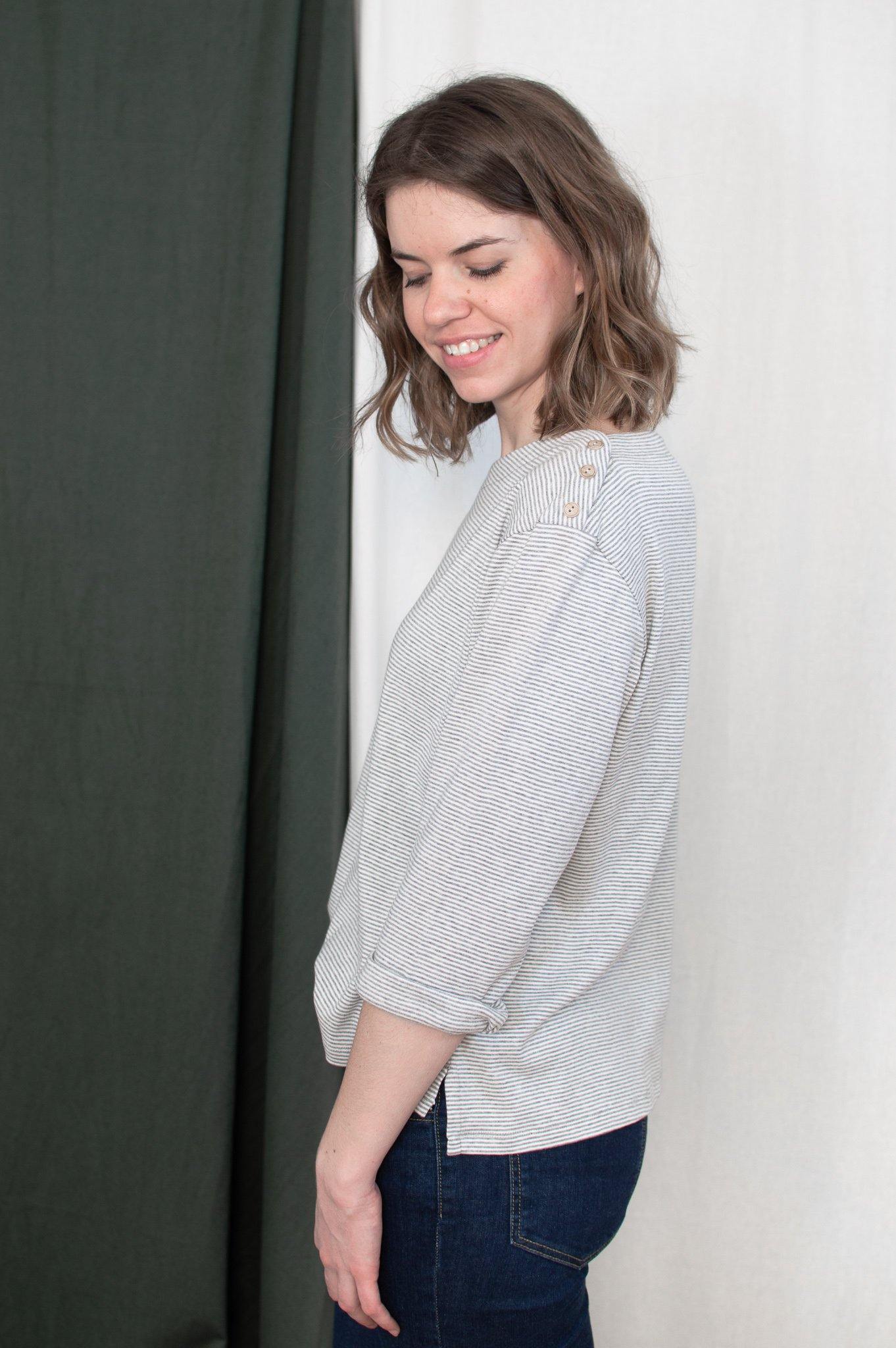 Marinière PONT-NEUF patron de couture pochette - L'atelier de Gaspard et Léonie