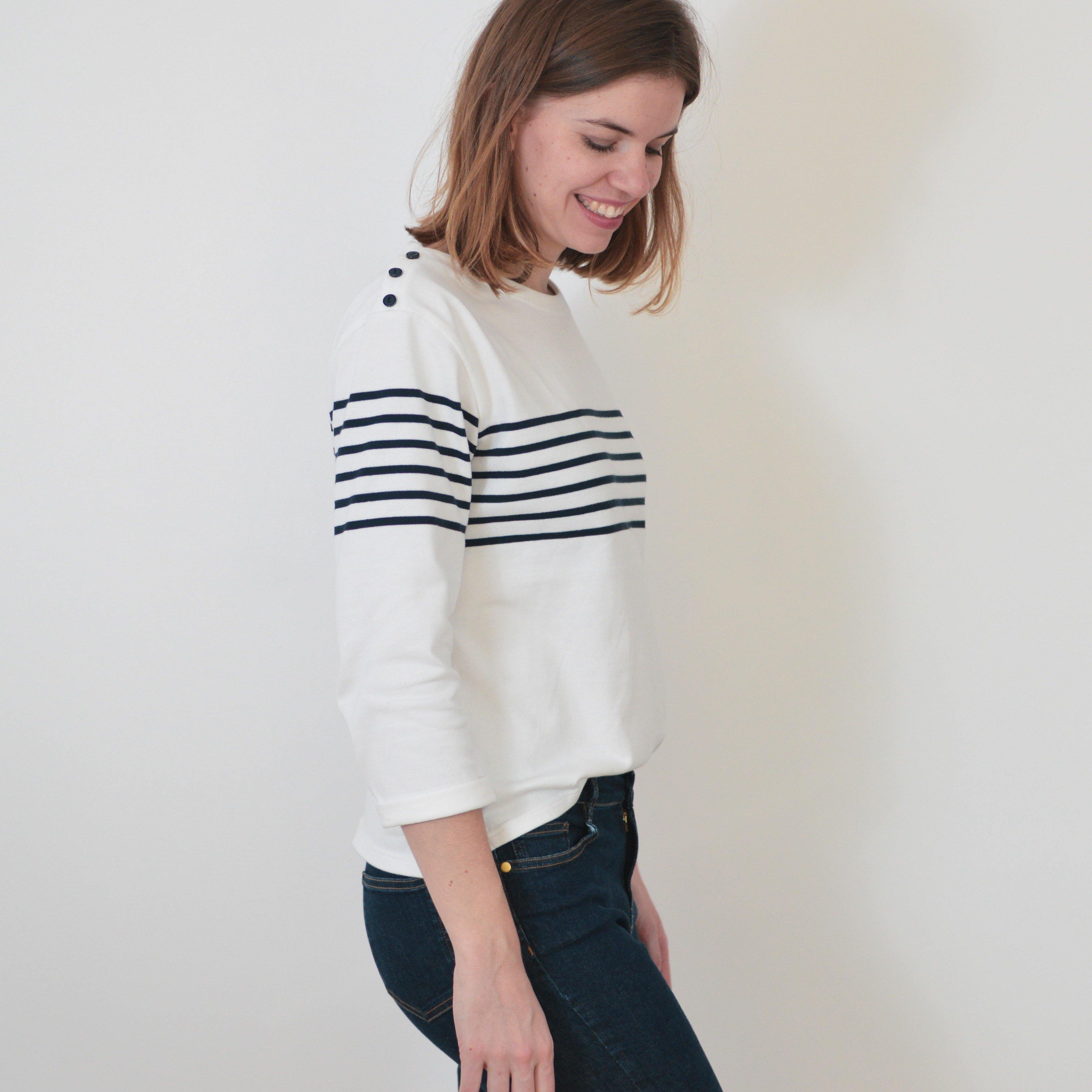 Marinière PONT-NEUF patron de couture pochette - L'atelier de Gaspard et Léonie