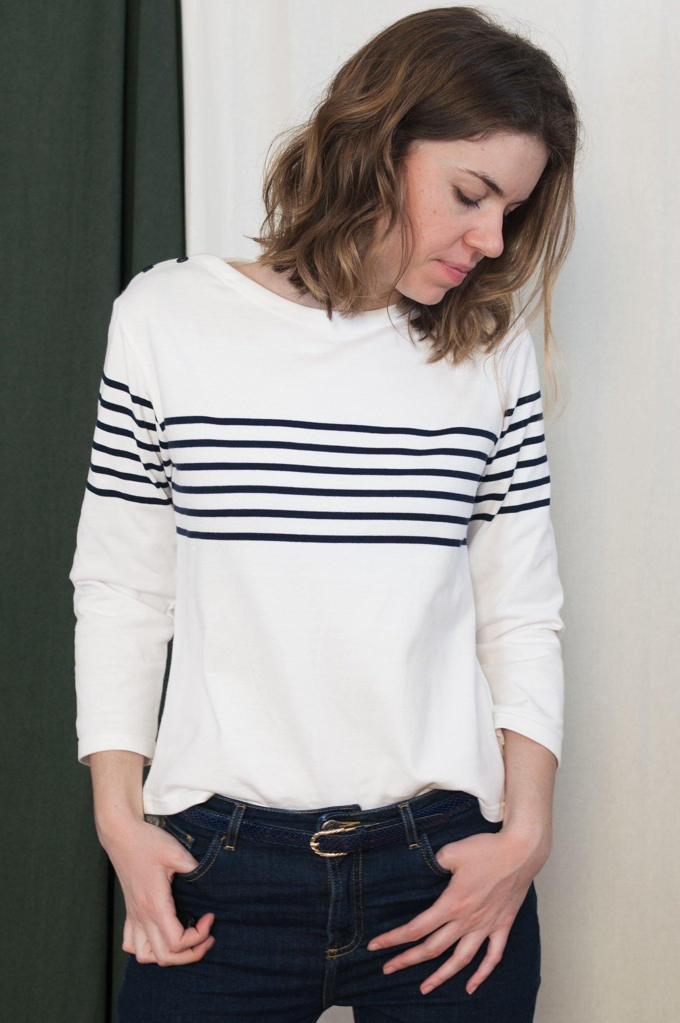 Marinière PONT-NEUF patron de couture pochette - L'atelier de Gaspard et Léonie