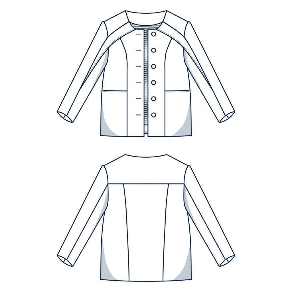MAXENCE Manteau / Veste patron de couture pochette Patron de couture Les lubies de Cadia | Gaspard et Léonie Tissus Mercerie Toulouse