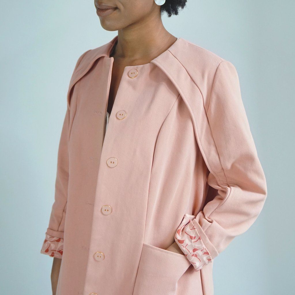 MAXENCE Manteau / Veste patron de couture pochette Patron de couture Les lubies de Cadia | Gaspard et Léonie Tissus Mercerie Toulouse