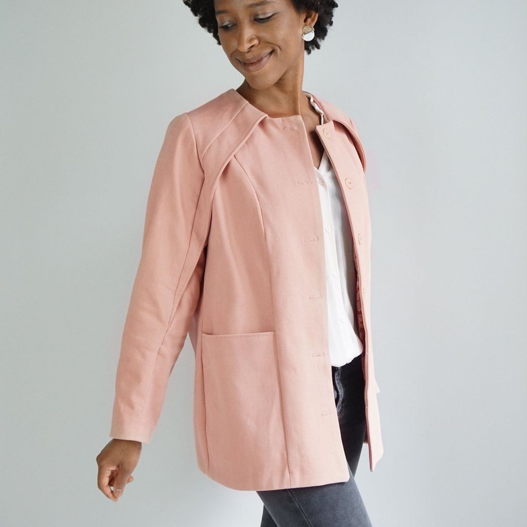 MAXENCE Manteau / Veste patron de couture pochette Patron de couture Les lubies de Cadia | Gaspard et Léonie Tissus Mercerie Toulouse