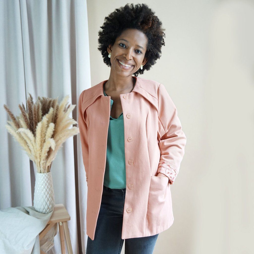 MAXENCE Manteau / Veste patron de couture pochette Patron de couture Les lubies de Cadia | Gaspard et Léonie Tissus Mercerie Toulouse