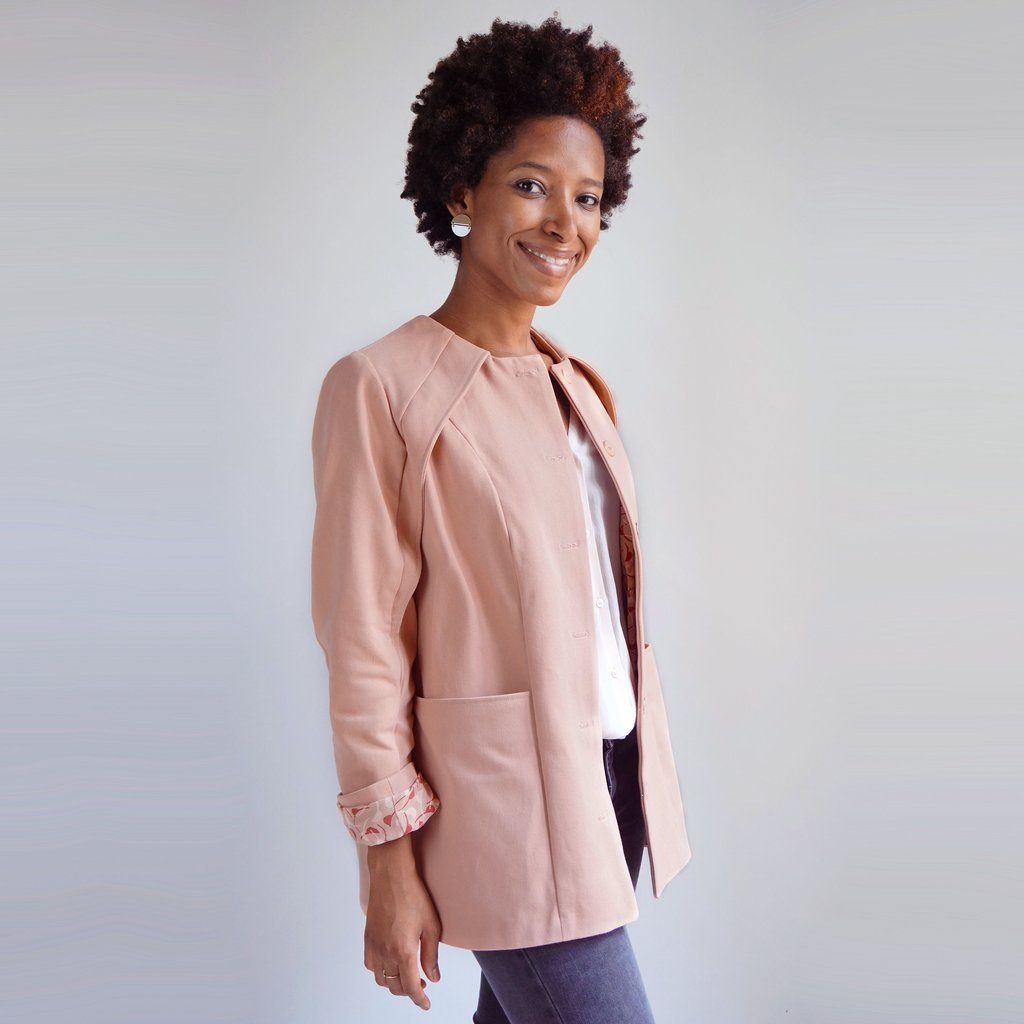 MAXENCE Manteau / Veste patron de couture pochette Patron de couture Les lubies de Cadia | Gaspard et Léonie Tissus Mercerie Toulouse