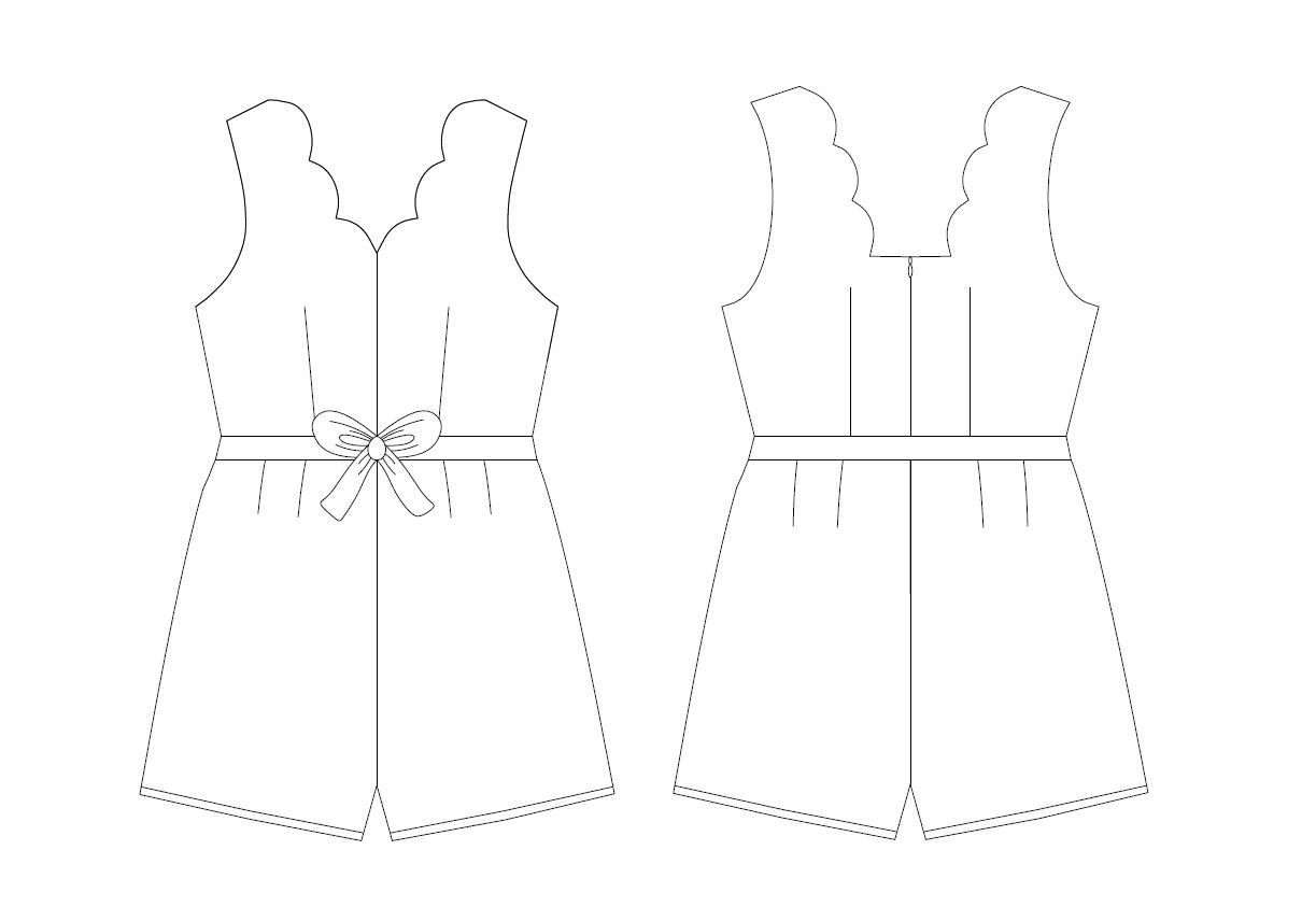 NUAGE combinaison/jupe patron de couture pochette Patron de couture Les lubies de Cadia | Gaspard et Léonie Tissus Mercerie Toulouse