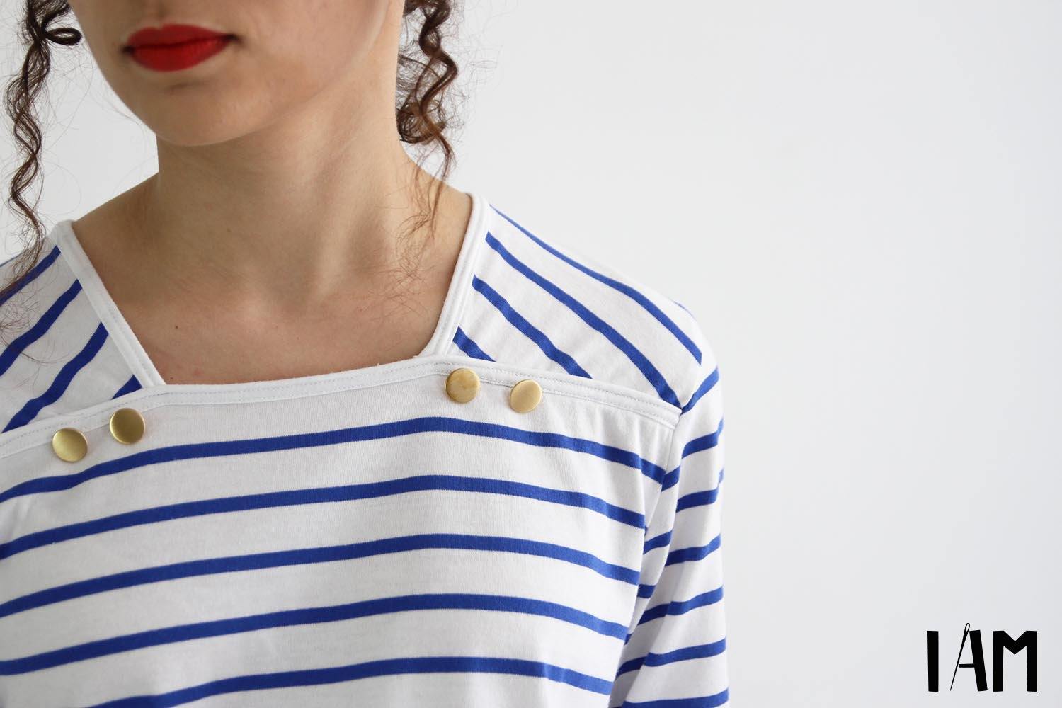 OSIRIS Marinière Haut ou Robe Patron de couture pochette - L'atelier de Gaspard et Léonie